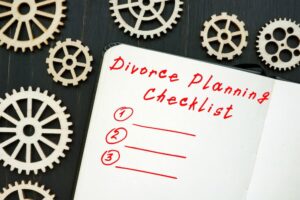 divorce planning checklist